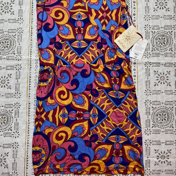 Women's Sativa Dress Swirly Tile Print Medium NWT - Picture 2 of 9